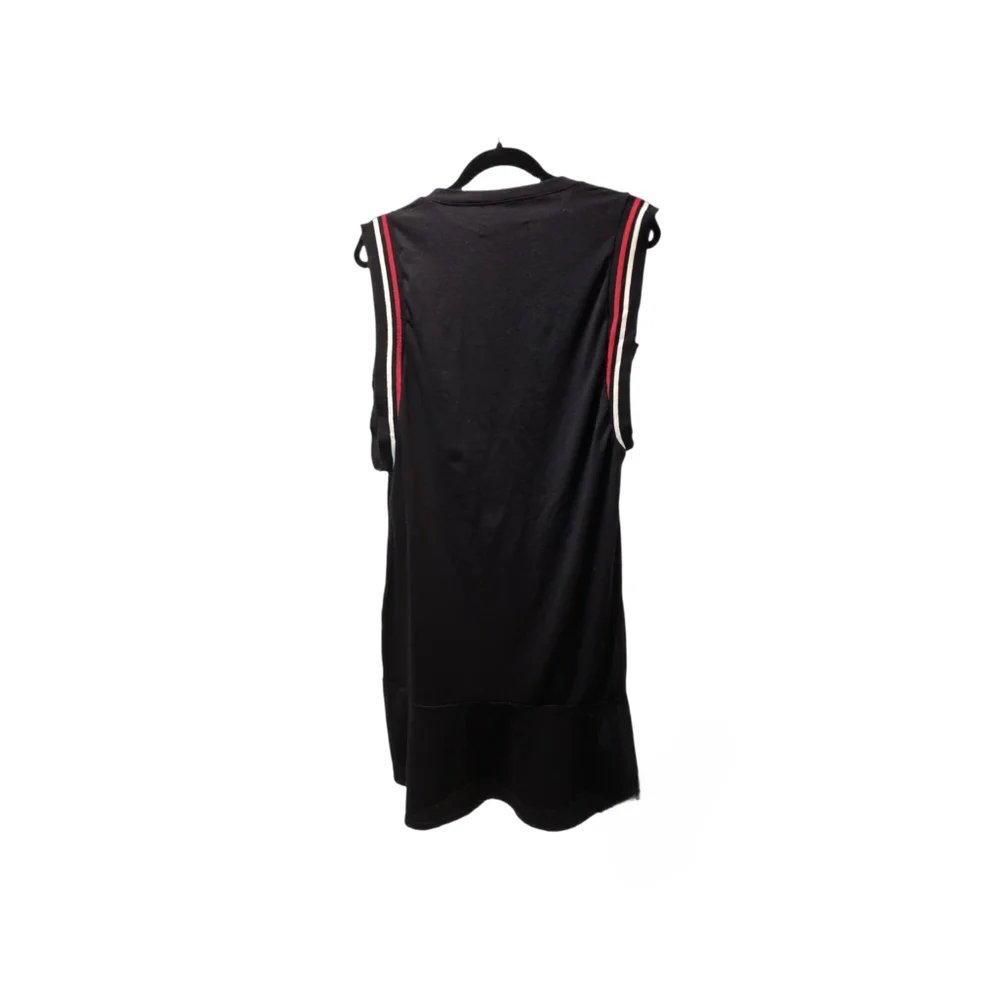 Loguin black sleeveless jersey shift dress sz L - Picture 2 of 3